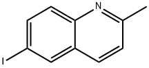 6-碘-2-甲基喹啉 结构式