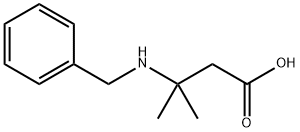 3-(Benzylamino)-3-methylbutanoic Acid Struktur