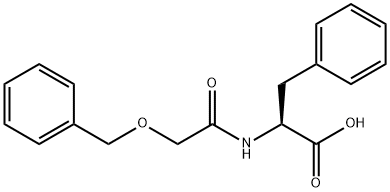 N-[(苯基甲氧基)乙酰基]-L-苯丙氨酸 结构式