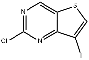 2-氯-7-碘噻吩并[3,2-D]嘧啶, 1152475-40-5, 结构式