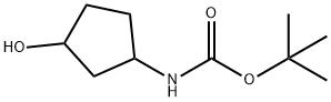 (3-羟基环戊基)氨基甲酸叔丁酯, 1154870-59-3, 结构式