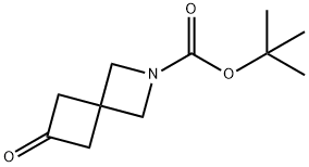 tert-butyl 6-oxo-2-azaspiro[3.3]heptane-2-carboxylate Struktur