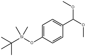 叔丁基[4-(二甲氧基甲基)苯氧基]二甲基硅烷, 118736-04-2, 结构式