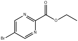 5-溴-2-嘧啶甲酸乙酯 结构式