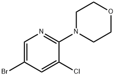 2-吗啡啉基-3-氯-5-溴吡啶 结构式