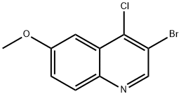 3-BROMO-4-CHLORO-6-METHOXYQUINOLINE, 1203579-29-6, 结构式