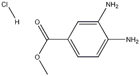 3,4-ジアミノ安息香酸メチルエステル塩酸塩 化学構造式