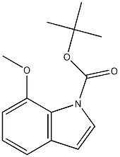 7-メトキシ-1H-インドール-1-カルボン酸TERT-ブチル 化学構造式
