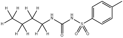 トルブタミド‐D9 化学構造式