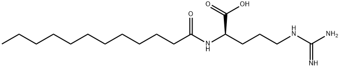 N2-(1-Oxododecyl)-D-arginine Struktur
