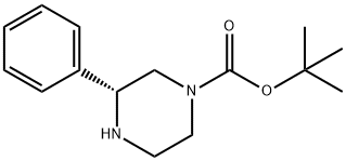 (R)-3-苯基哌嗪-1-羧酸叔丁酯 结构式