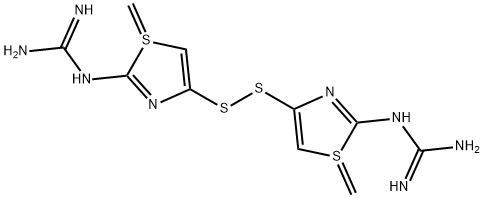 Bis[(2-guanidino-4-thiazolyl)methyl]disulfide Structure