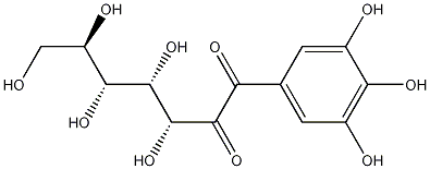 1-没食子酸酰葡萄糖 结构式