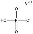 Strontium hydrogen orthophosphate Structure