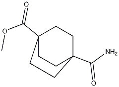4-氨基甲酰基双环[2.2.2]辛烷-1-羧酸甲酯, 135908-42-8, 结构式