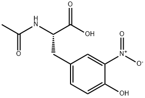 3-Nitro-N-acetyl-L-tyrosine Structure