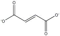[(E)-2-ブテン二酸]ジアニオン 化学構造式