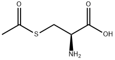 S-乙酰基-L-半胱氨酸 结构式
