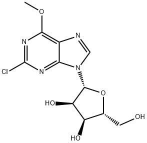 2-Chloro-6-O-methyl-inosine Structure