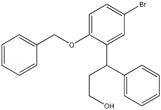5-Bromo-gamma-phenyl-2-(phenylmethoxy)benzenepropanol Structure