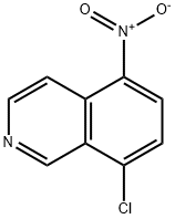 8-氯-5-硝基异喹啉 结构式