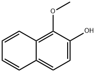 2-Hydroxy1-methoxynaphthalene Structure