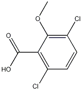 3,6-Dichloro-2-methoxybenzoic acid Struktur