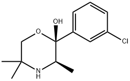安非他酮吗啉代(2R,3R)-异构体 结构式