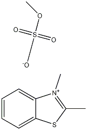 メチル硫酸2,3-ジメチルベンゾチアゾリウム 化学構造式