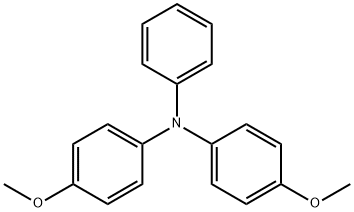 4-メトキシ-N-(4-メトキシフェニル)-N-フェニルアニリン 化学構造式