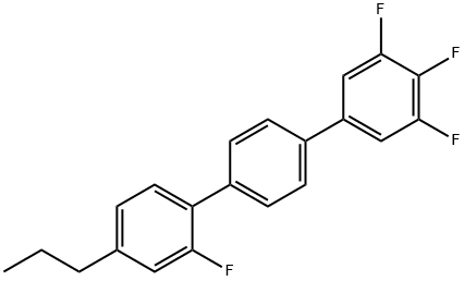 1,1':4',1''-Terphenyl, 2,3'',4'',5''-tetrafluoro-4-propyl- Structure