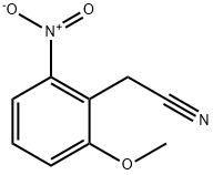 (2-甲氧基-6-硝基苯基)乙腈, 20876-27-1, 结构式