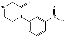 1-(3-Nitrophenyl)piperazin-2-one Structure