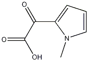 (1-メチル-1H-ピロール-2-イル)(オキソ)酢酸 化学構造式