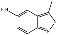 5-アミノ-2,3-ジメチル-2H-インダゾール 化学構造式