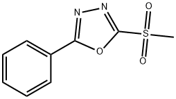 2-(methylsulfonyl)-5-phenyl-1,3,4-oxadiazole Structure