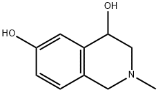1,2,3,4-四氢-4,6-二羟基-2-甲基-异喹啉 结构式