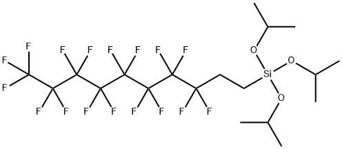 (3,3,4,4,5,5,6,6,7,7,8,8,9,9,10,10,10-Heptadecafluorodecyl)tris(1-methylethoxy)silane Structure