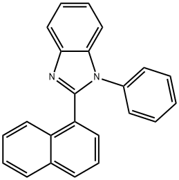 2-(1-萘基)-1-苯基苯并咪唑98% 结构式