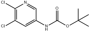 tert-butyl 5,6-dichloropyridin-3-ylcarbamate Struktur