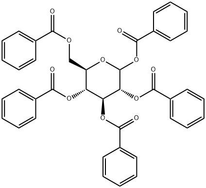 1,2,3,4,6-Penta-O-benzoyl-D-glucopyranoside Structure