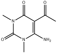 5-乙酰基-6-胺基-1,3-二甲基尿嘧啶, 32970-32-4, 结构式