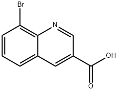 8-溴喹啉-3-羧酸 结构式