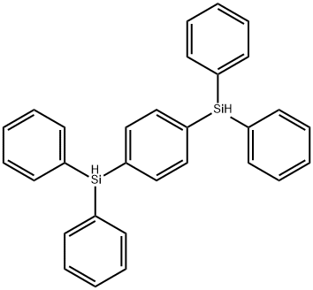 Benzene, 1,4-bis(diphenylsilyl)- Structure