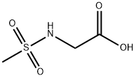 N-(甲基磺酰基)甘氨酸, 35688-18-7, 结构式