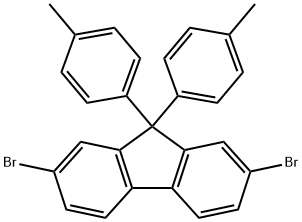 2,7-二溴-9,9-双(4-甲基苯基)-9H-芴, 357645-37-5, 结构式