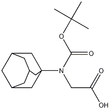 N-叔丁氧羰基-L-金刚烷基甘氨酸, 361441-97-6, 结构式