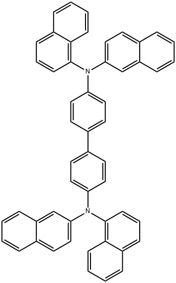 N4,N4'-Di-1-naphthalenyl-N4,N4'-di-2-naphthalenyl-[1,1'-biphenyl]-4,4'-diamine Structure