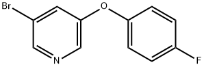 3-溴-5-(4-氟苯氧基)吡啶 结构式