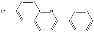 2-苯基-6-溴喹啉, 3894-25-5, 结构式